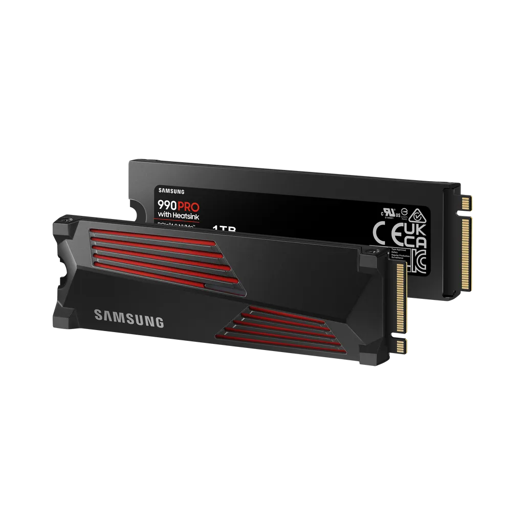 Samsung 990 PRO with Heatsink NVMe M.2 SSD 1TB