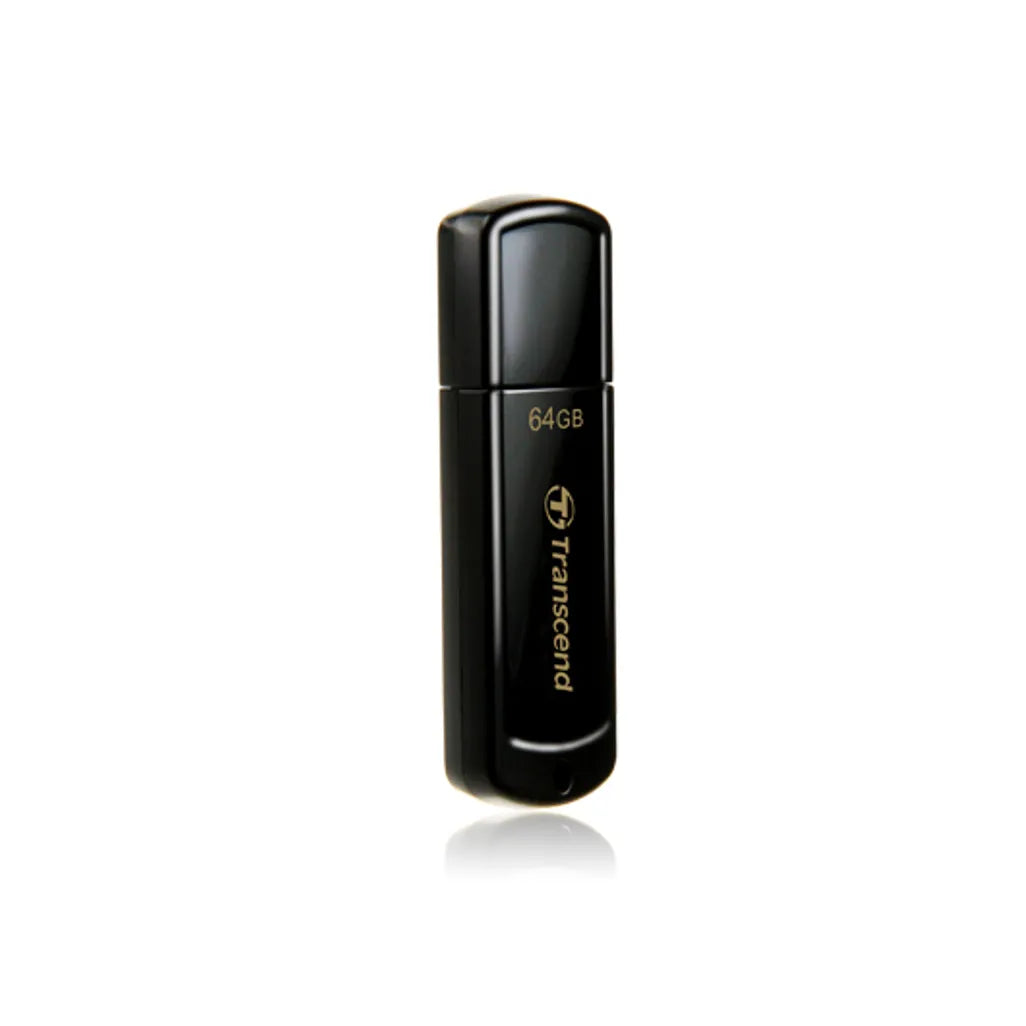 Transcend JetFlash JetFlash 350 64GB, 64 GB, USB Type-A, 2.0, Cap, 8.5 g, Black