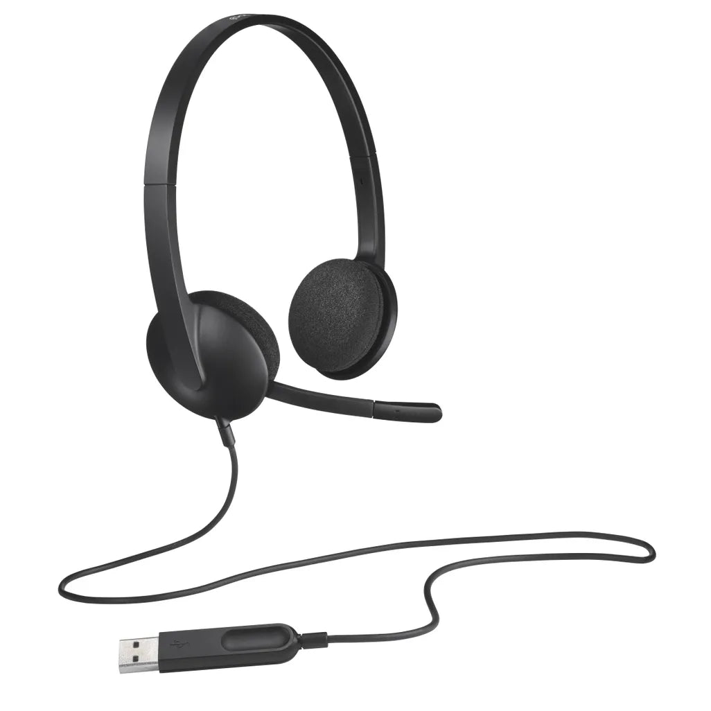 Logitech H340 USB PC Headset with Noise-Cancelling Mic Experience crystal-clear VOIP calls with Logitech H340 USB Headset. Features noise-cancelling mic, easy USB-A connect & 2-yr warranty. R 555.00 Logitech