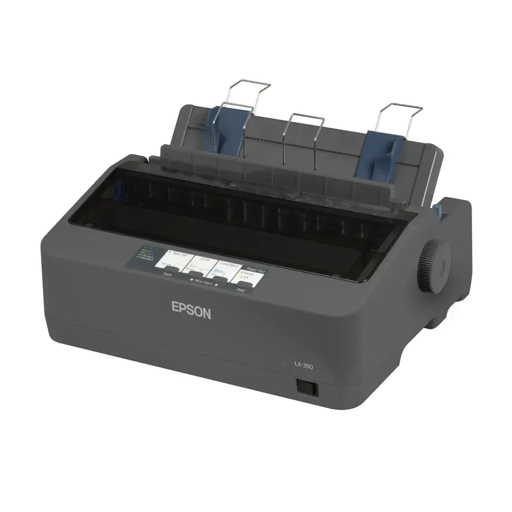 Epson Epson LX-350 A4 Mono Dot Matrix Printer - C11CC24031 Economical Epson LX-350 Printer with 4M character yield, low power, and easy integration. Compact design with cable management. R 4199.00