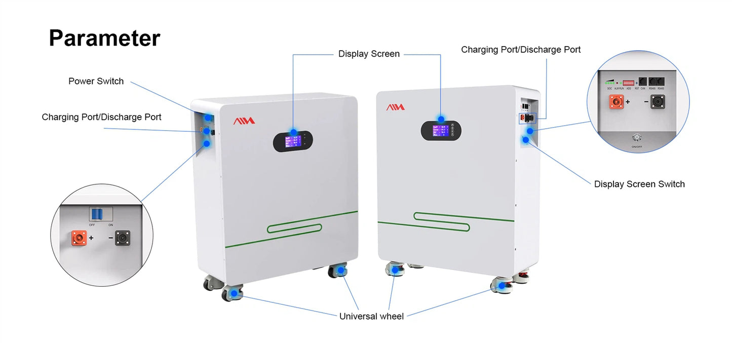 SUNNEW GROUND BASED 10.24KWH LiFePo 51.2V DC INVERTER BATTERY SUNNEW Lithium battery ground mounted 10.24KWh - SNG10.24KWH Floor Mount 10.24KWH LiFePo 51.2V DC INVERTER BATTERY >3,000 cycles at 80% depth of Discharge R 43599.00 Sunnew