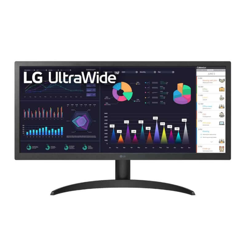 LG 26" UltraWide Monitor 75Hz - Vivid IPS DisplayExperience the ultimate view with LG's 26" UltraWide 75Hz Monitor. Perfect for gaming & work with 1ms response & AMD FreeSync™. Enhanced color accuracy.R 3299.00LG