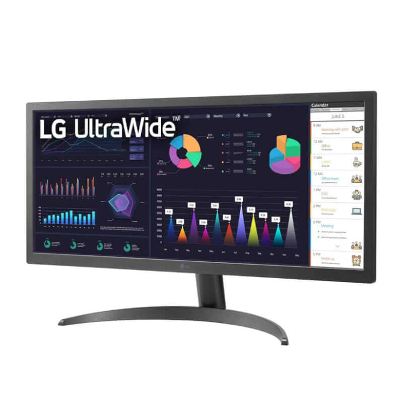 LG LG 26″ IPS Panel Ultra-wide Monitor – 75Hz Experience the ultimate view with LG's 26" UltraWide 75Hz Monitor. Perfect for gaming & work with 1ms response & AMD FreeSync™. Enhanced color accuracy. R 3689.00