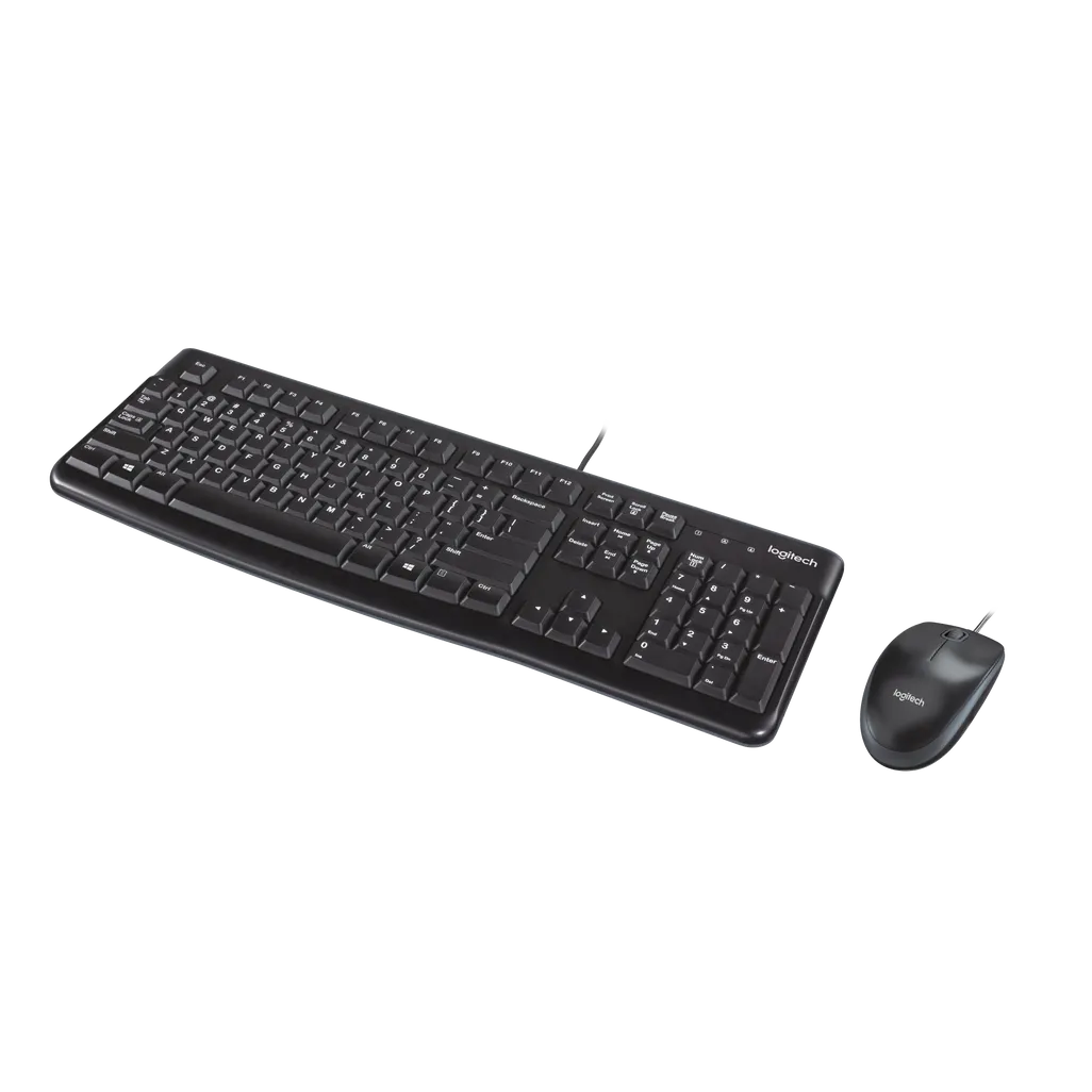 Logitech Desktop MK120, Full-size (100%), Wired, USB, QWERTY, Black, Mouse includedDiscover reliable simplicity with the Logitech MK120 Combo. Easy plug-and-play design with full-size keyboard and mouse via USB. Perfect for any setup.R 249.00Logitech