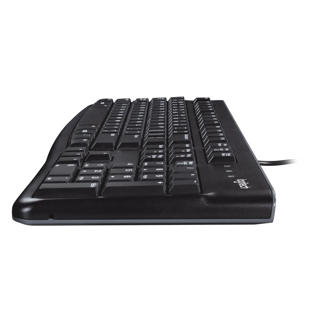 Logitech Desktop MK120, Full-size (100%), Wired, USB, QWERTY, Black, Mouse includedDiscover reliable simplicity with the Logitech MK120 Combo. Easy plug-and-play design with full-size keyboard and mouse via USB. Perfect for any setup.R 249.00Logitech