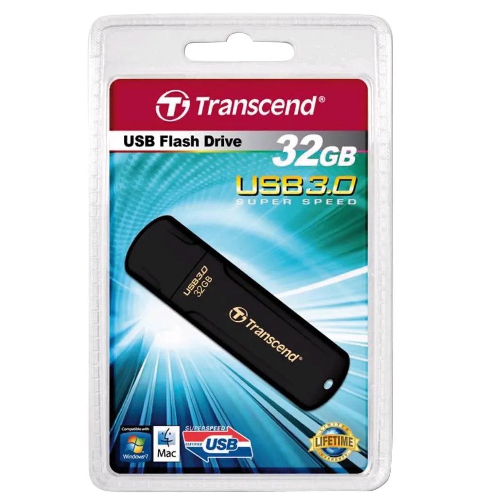 Transcend JetFlash elite 700 32GB USB Type-A 3.2 Gen 1 BlackThe JetFlash 700/730 supports USB 3.1 Gen 1 standard, making it much easier to get access to your rich digital content. With a combination of speed and beautyR 115.00Transcend