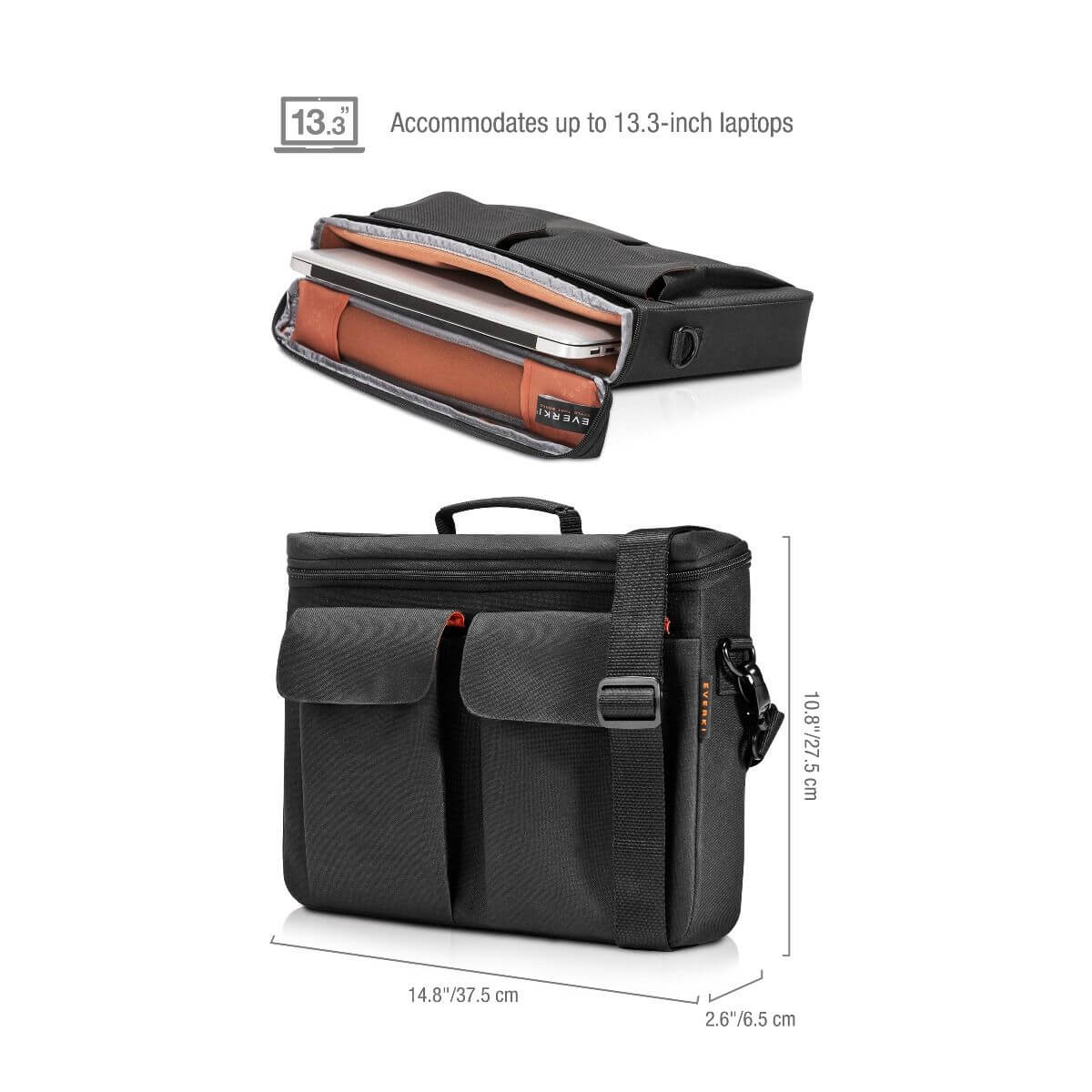 Everki EKF875, Briefcase, 35.6 cm (14"), 860 g