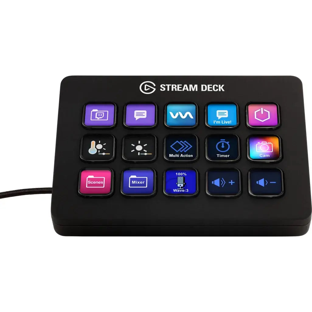 ELGATO_STREAMDECK MK2 10GBA9901Evolve Your Content. Stream Deck features 15 customizable LCD keys to control apps and platforms. STREAMLINE EVERYTHINGR 3450.00Elgato