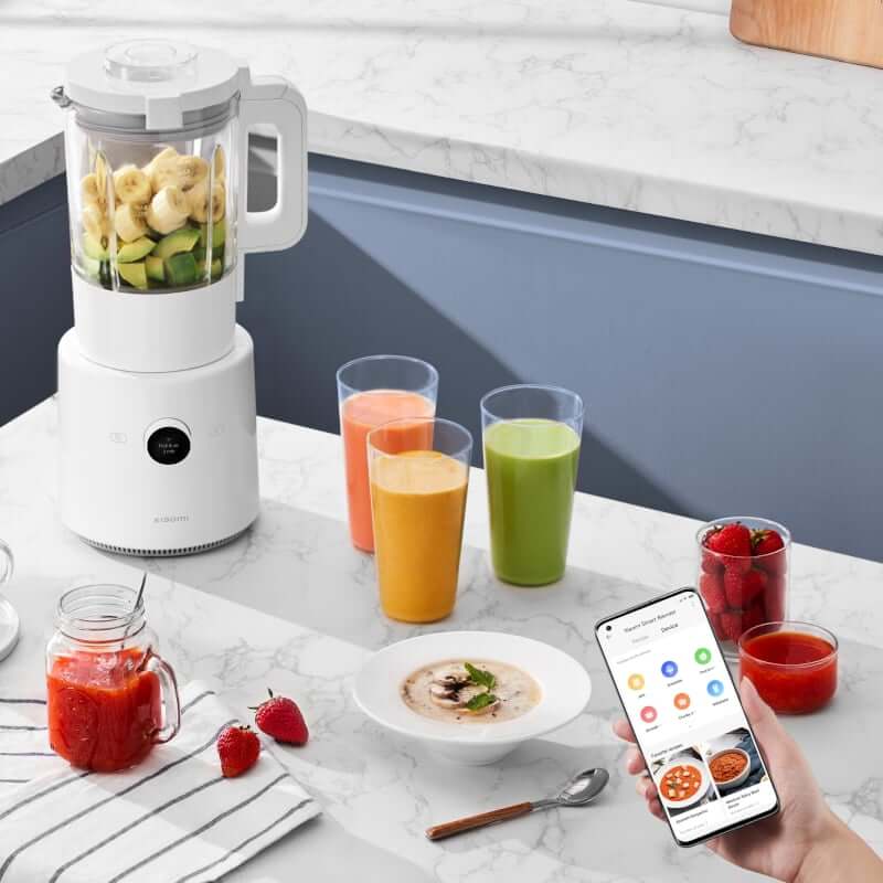 Xiaomi Smart Blender EU Create healthy smoothies & juices with the Xiaomi Smart Blender. Ideal for both hot and cold drinks, up to 1600ml. Shop now for kitchen ease! R 2299.00 Xiaomi