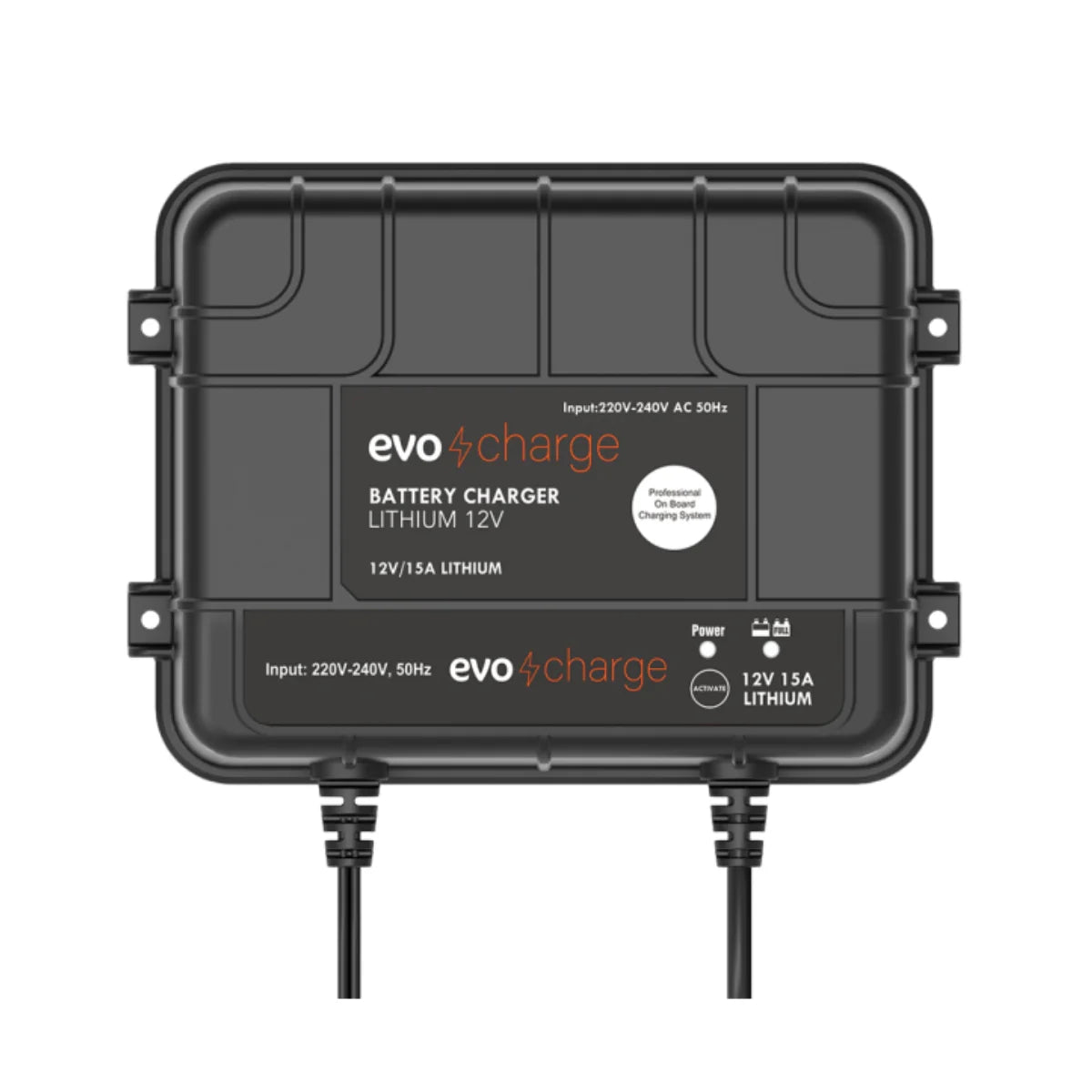 EvoCharge 12V LiFePO4 Lithium Battery Charger