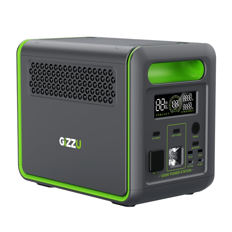 Gizzu Hero 1024Wh UPS Power Station|12 Outlets|1.3 hours Recharge|LED Torch - hereUR