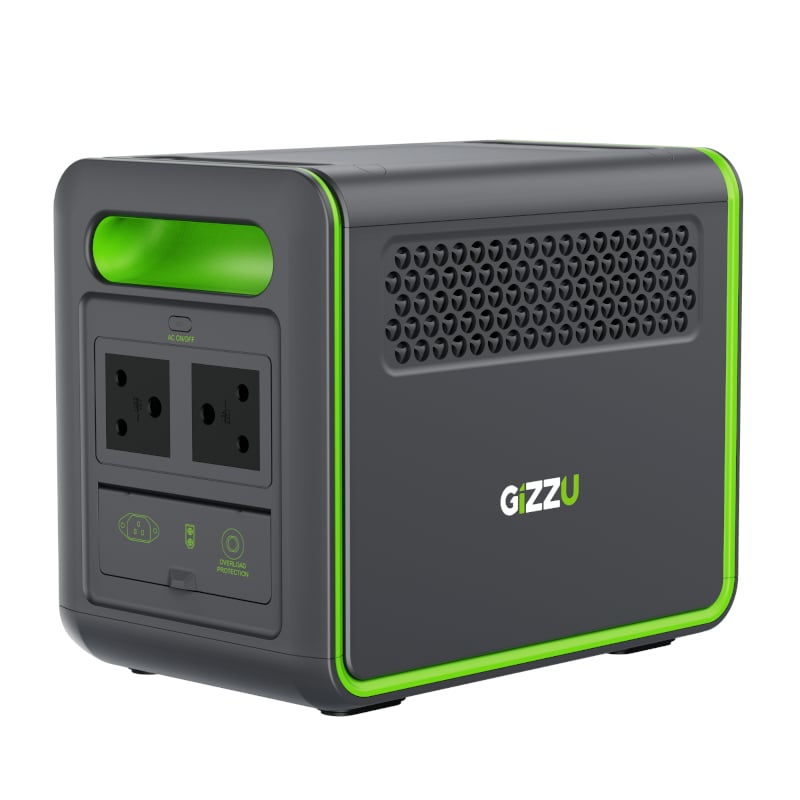 Gizzu Hero 1024Wh UPS Power Station|12 Outlets|1.3 hours Recharge|LED Torch - hereUR