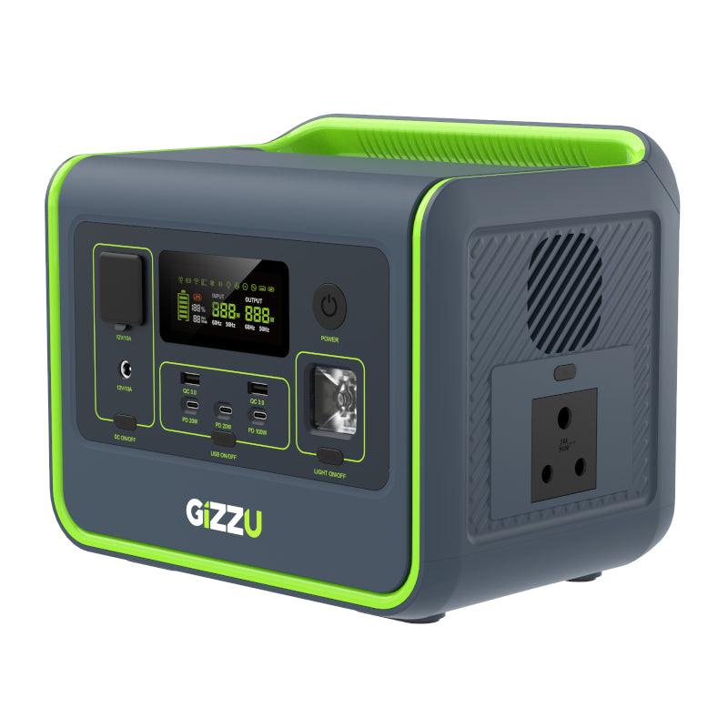 GIZZU HERO CORE 512WH/800W UPS FAST CHARGE LIFEPO4 PORTABLE POWER STATION - hereUR