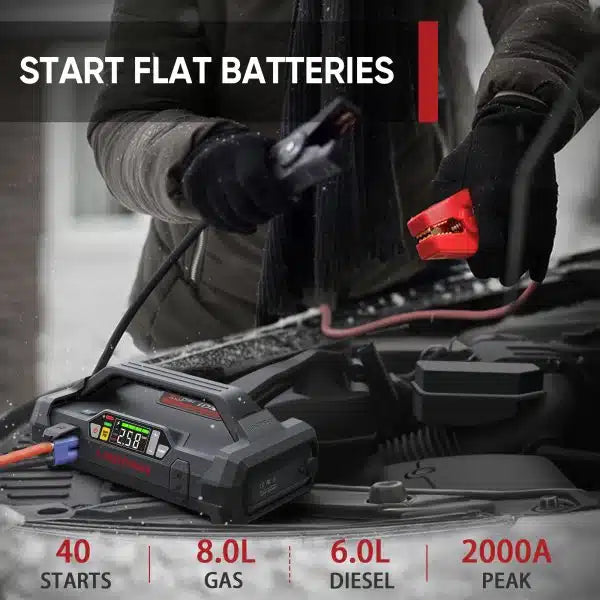 LokiThor 4 in 1 Jumpstarter & Air Inflator LokiThor 4 in 1 Jumpstarter & Air Inflator LED light Will jump up to 8L Petrol and 6L Diesel Dimensions: Charges devices on the go with the built-in USB port R 3799.00 LokiThor