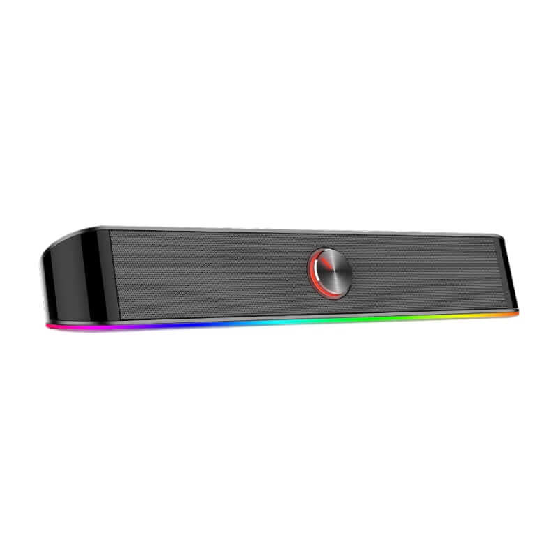 REDRAGON 2.0 Sound Bar ADIEMUS 2 x 3W RGB USB|Aux – BlackThe Redragon 6W Adiemus RGB Gaming Soundbar offers great sound with colourful RGB backlighting effects in one compact speaker. R 499.00Redragon