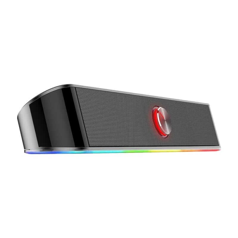 REDRAGON 2.0 Sound Bar ADIEMUS 2 x 3W RGB USB|Aux – BlackThe Redragon 6W Adiemus RGB Gaming Soundbar offers great sound with colourful RGB backlighting effects in one compact speaker. R 499.00Redragon