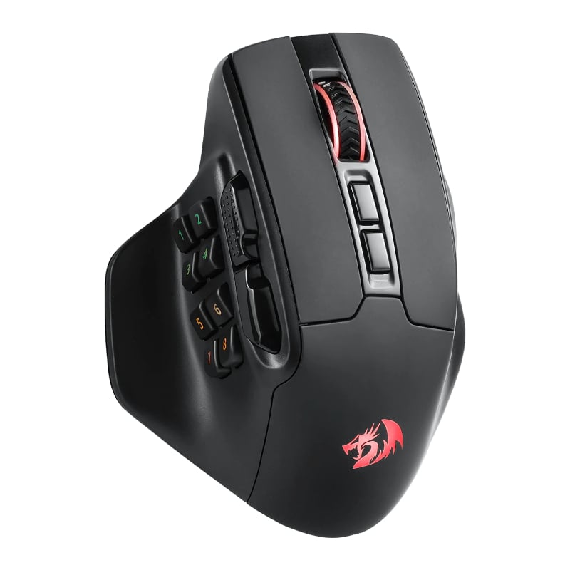 REDRAGON Aatrox Wireless 6200DP RGB MMO Gaming Mouse – Black Get an edge in gaming with the Redragon M811 PRO AATROX MMO Gaming Mouse. Featuring 15 programmable buttons for a fully customizable MMO-ready gaming experience Redragon R 999.00