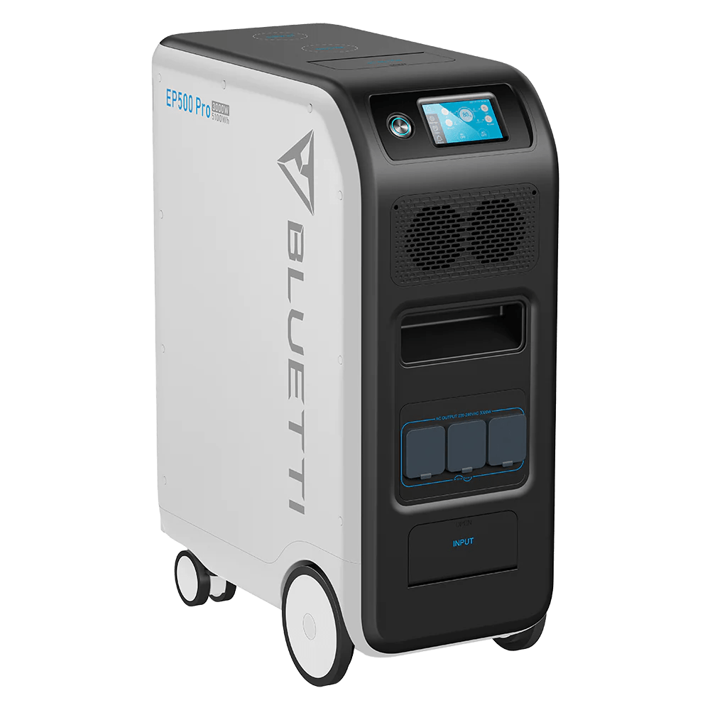 BLUETTI EP500Pro Power Station | 3,000W 5,100Wh Experience limitless power with the BLUETTI EP500Pro 5.1kWh Station. South African plugs, versatile recharging, smart control, perfect for off-grid use. R 51369.00 Bluetti