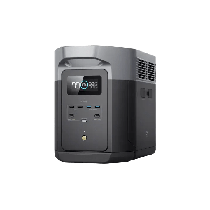 EcoFlow ECOFLOW Delta 2 Max Lithium (LiFePo) Portable Power Station - 5 Year Warranty Elevate your power storage with ECOFLOW Delta 2 Max. Features 2-6kWh expandable capacity, 3000+ cycles for long-lasting use. Ideal for any situation. R 24609.00