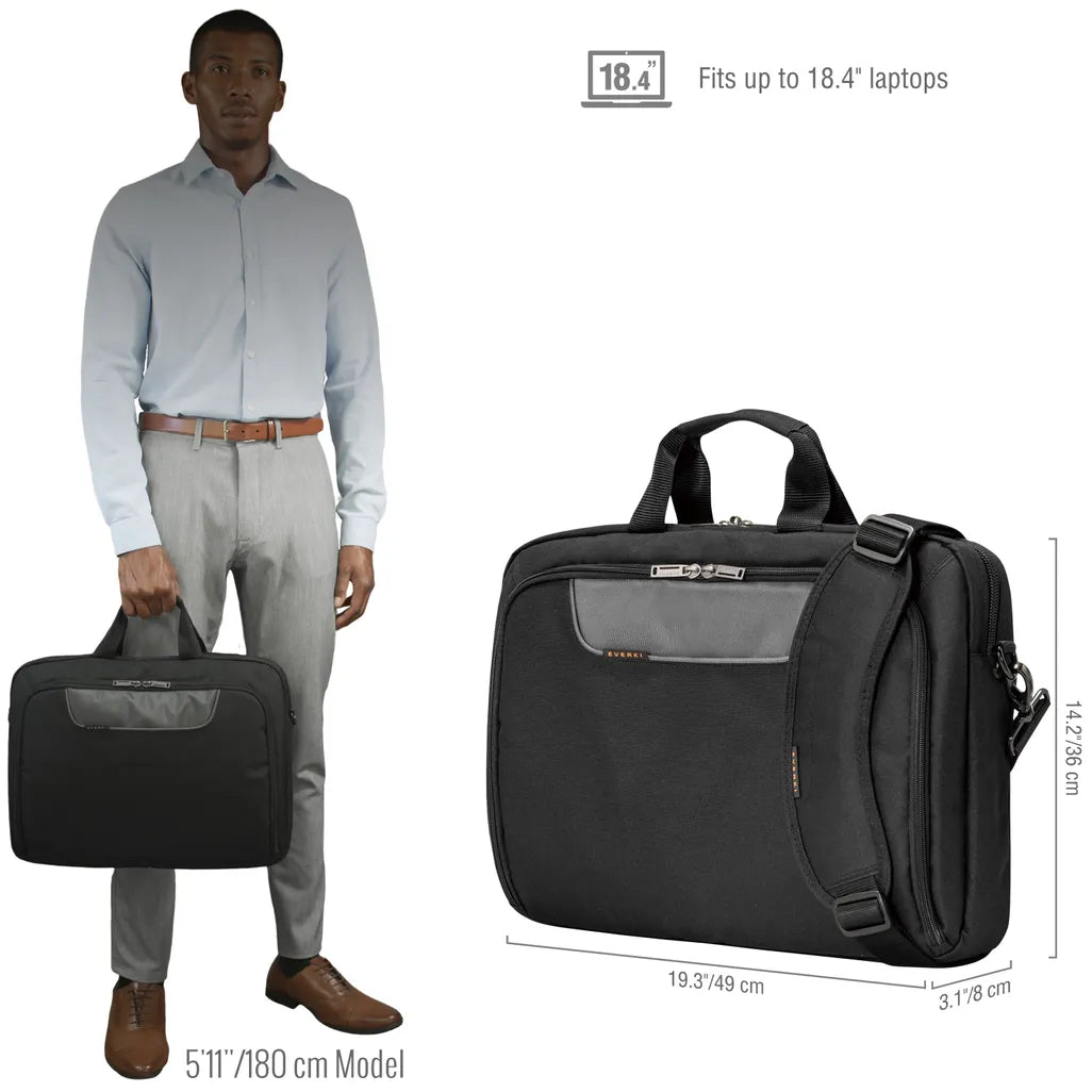 Everki Advance 18.4", Briefcase, 46.7 cm (18.4"), 950 g, Charcoal - hereUR