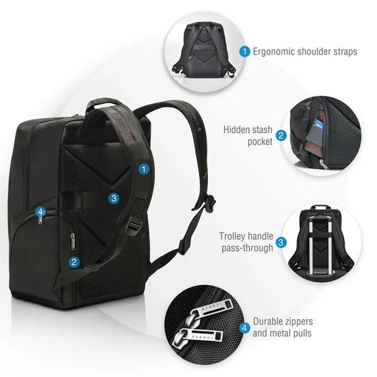 Everky ADVANCE Laptop Backpack‏, up to 15.6-Inch - Free delivery in SA Travel with confidence and style. EVERKI ADVANCE Laptop Backpack offers protection for up to 15.6" laptops with dedicated tablet pockets. Free delivery in SA. R 909.0 Everky