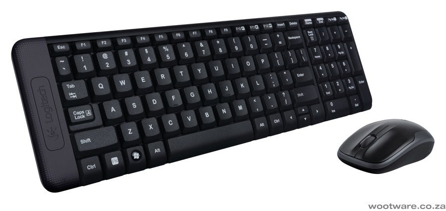 LOGITECH  MK220 WIRELESS KEYBOARD AND MOUSE COMBO USB receiver  2 4GHz 10m range sleek minimalist design - hereUR