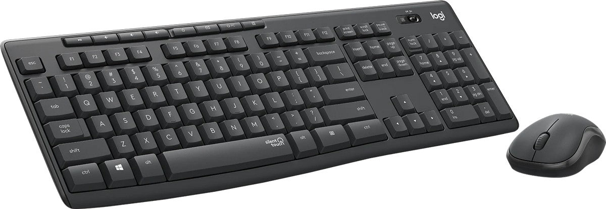 Logitech Wireless keyboard  and mouse Combo MK295 Desktop Silent (GRAPHITE) 3-Year Limited Hardware warranty - hereUR